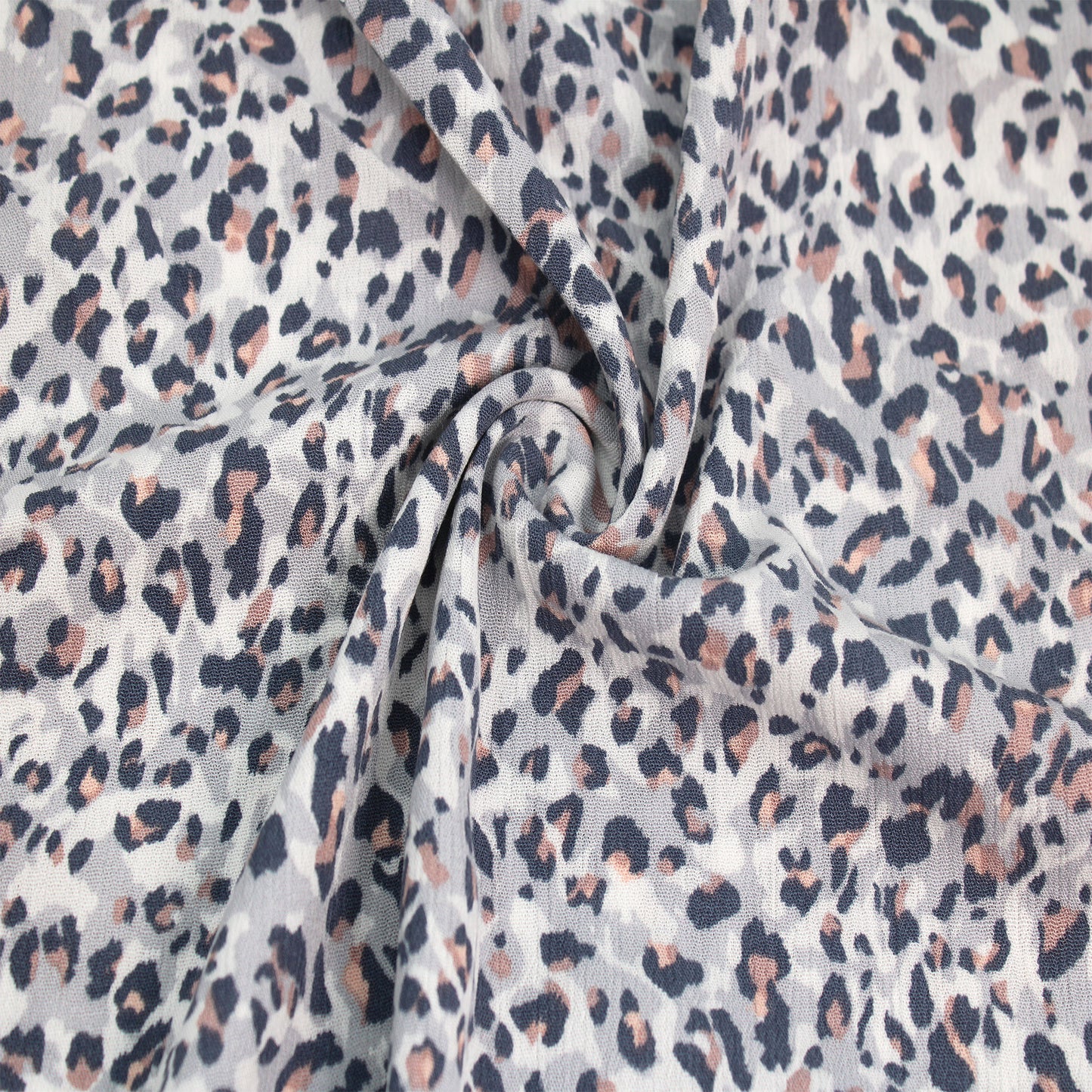 P-1842-636-SILVER-CHARCOAL PRINTED CREPON 100% RAYON CREPON