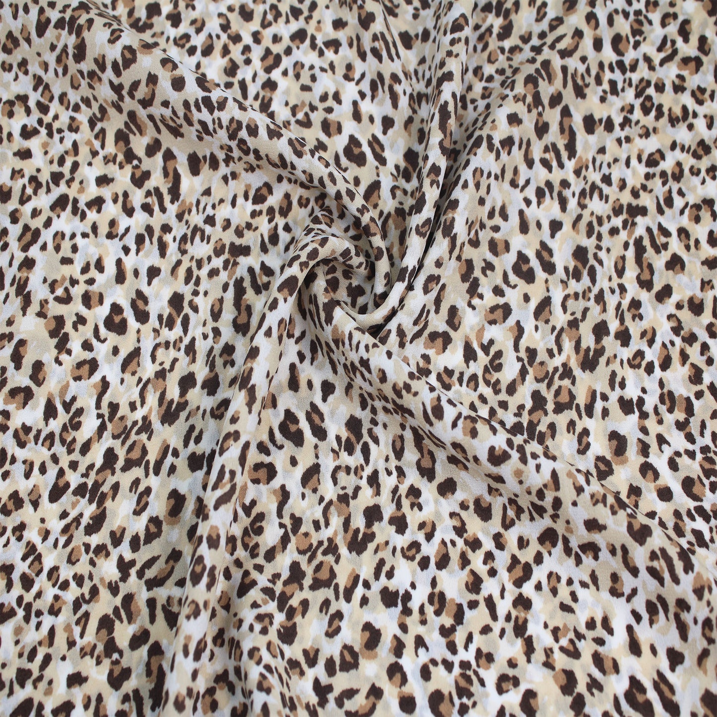P-1843-504-TAN-LATTE - PRINTED WOOL DOBBY 100% POLYESTER