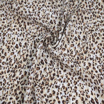 P-1843-504-TAN-LATTE - PRINTED WOOL DOBBY 100% POLYESTER