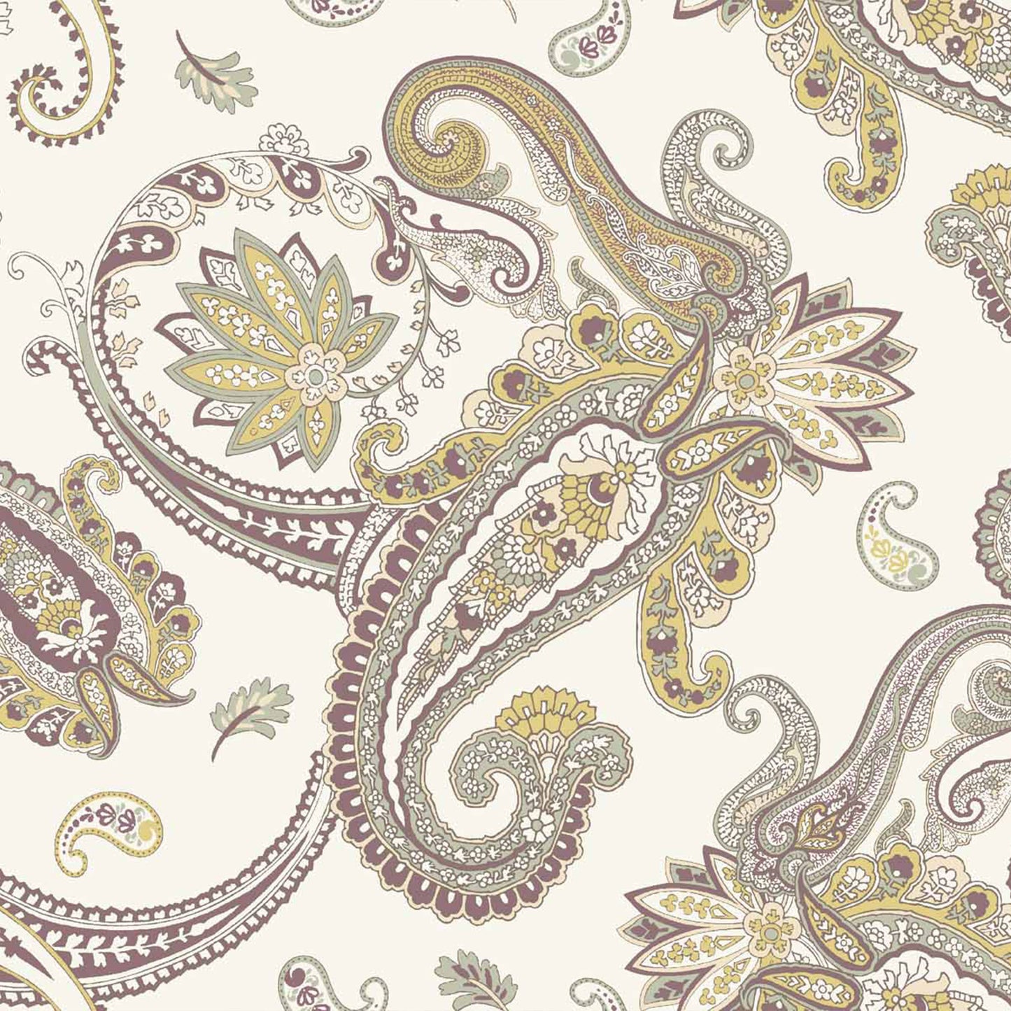 P-1844-698-IVORY-SAGE- PRINTED RAYON CHALLIS 100% RAYON CHALLIS