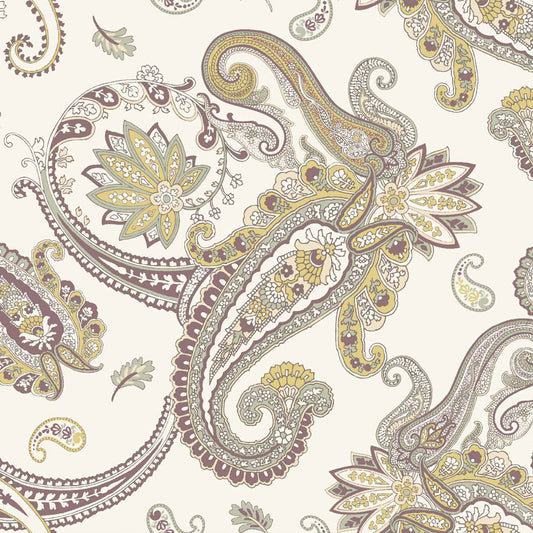 P-1844-698-IVORY-SAGE- PRINTED RAYON CHALLIS 100% RAYON CHALLIS