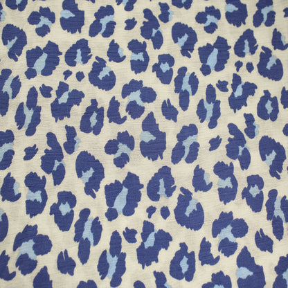 P-1846-636-SHELL-BLUE PRINTED CREPON 100% RAYON CREPON