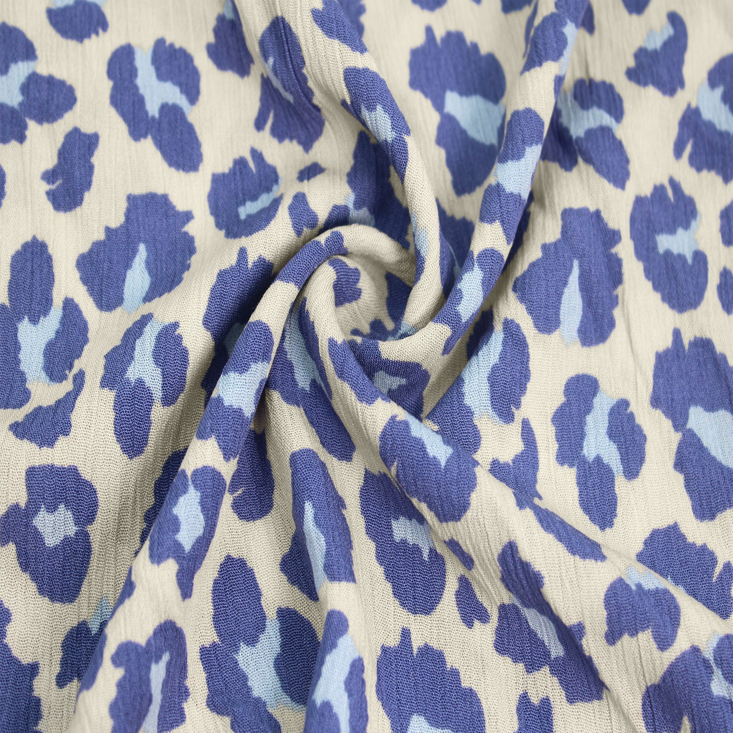 P-1846-636-SHELL-BLUE PRINTED CREPON 100% RAYON CREPON