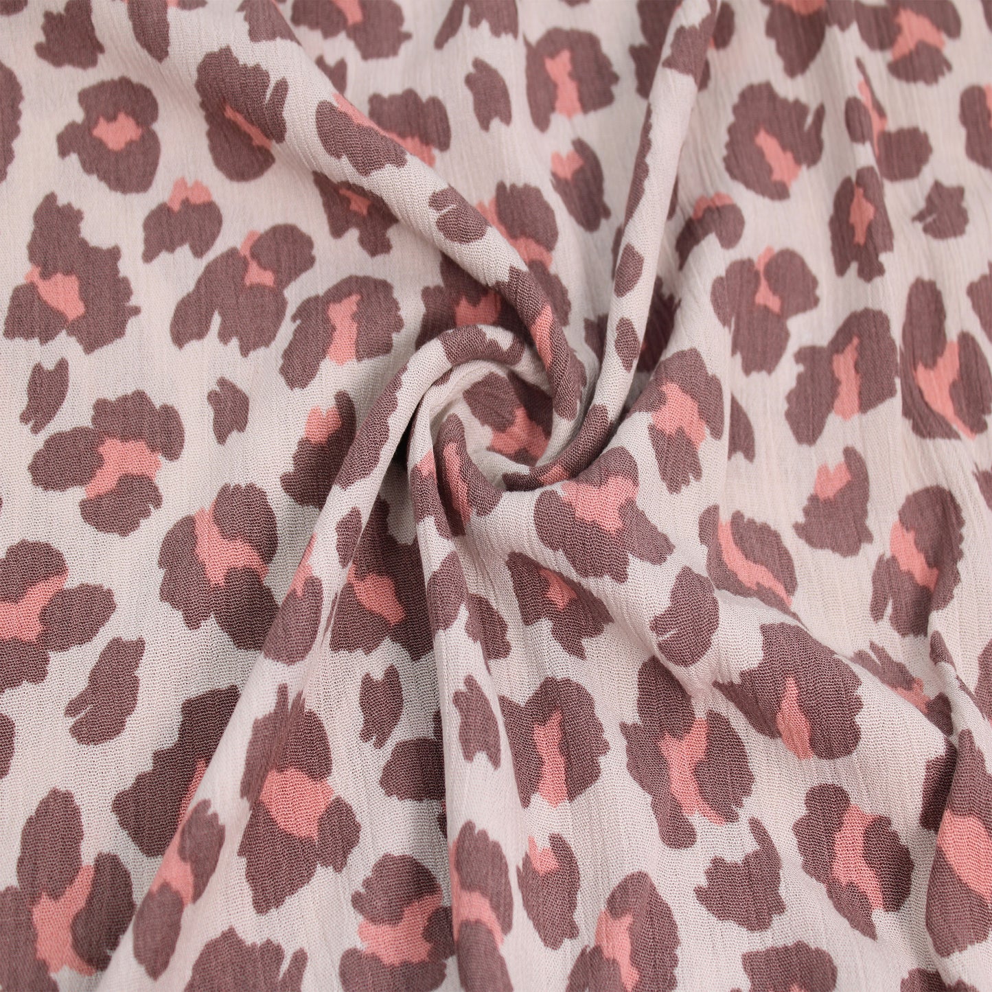 P-1846-636-SHELL-PEACH PRINTED CREPON 100% RAYON CREPON