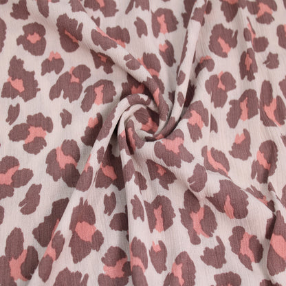 P-1846-636-SHELL-PEACH PRINTED CREPON 100% RAYON CREPON