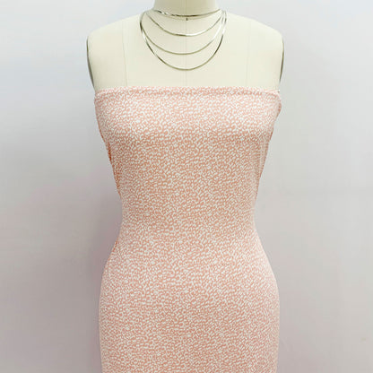 P-1851-754-PEACH-OFF-WHITE - PRINTED POLY MOROCCAN 100% POLY