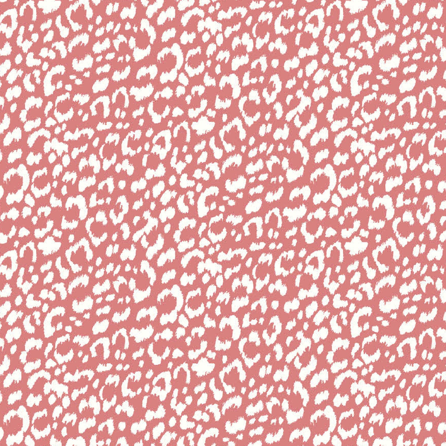 P-1851-788-CORAL-OFF-WHITE - PRINTED T/C SLUB 4X2 RIB 63% POLY 34% CTN 3% SPANDEX