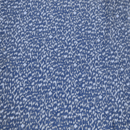 P-1851-788-DENIM-OFF-WHITE - PRINTED T/C SLUB 4X2 RIB 63% POLY 34% CTN 3% SPANDEX