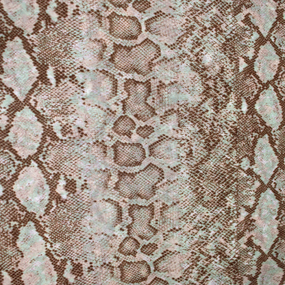 P-1858-453-BROWN-SAGE - PRINTED POLY POWER MESH 92%POLY 8%SPANDEX