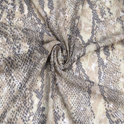 P-1858-453-GREY-NEUTRAL - PRINTED POLY POWER MESH 92%POLY 8%SPANDEX