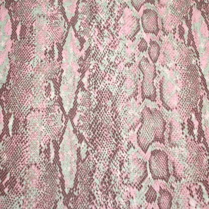 P-1858-453-MOCHA-PINK - PRINTED POLY POWER MESH 92%POLY 8%SPANDEX