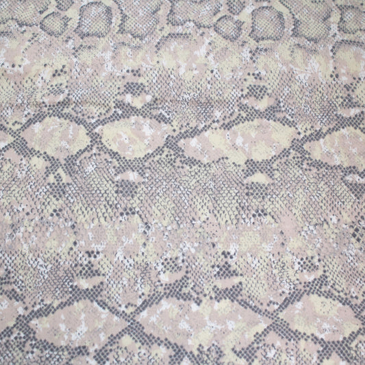 P-1858-668-GREY-TAN - PRINTED DTY 92% POLY 8% SPANDEX DTY DOUBLE SIDED BRUSH