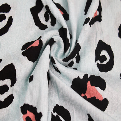 P-1859-636-EGGSHELL-BLUE-DUSTY-CORAL PRINTED CREPON 100% RAYON CREPON