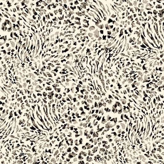 P-1860-453-ECRU-BROWN - PRINTED POLY POWER MESH 92%POLY 8%SPANDEX