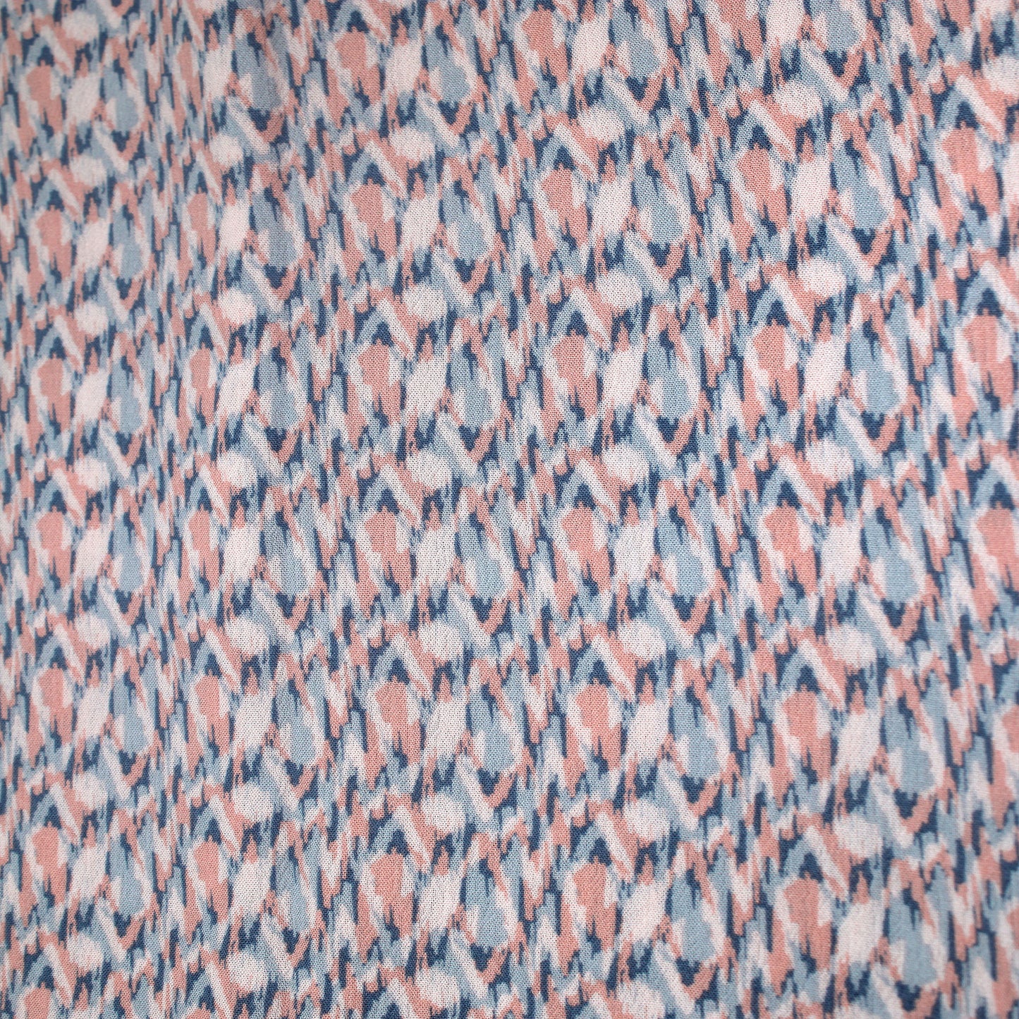 P-1864-636-BLUE-CORAL PRINTED CREPON 100% RAYON CREPON