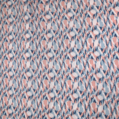 P-1864-636-BLUE-CORAL PRINTED CREPON 100% RAYON CREPON