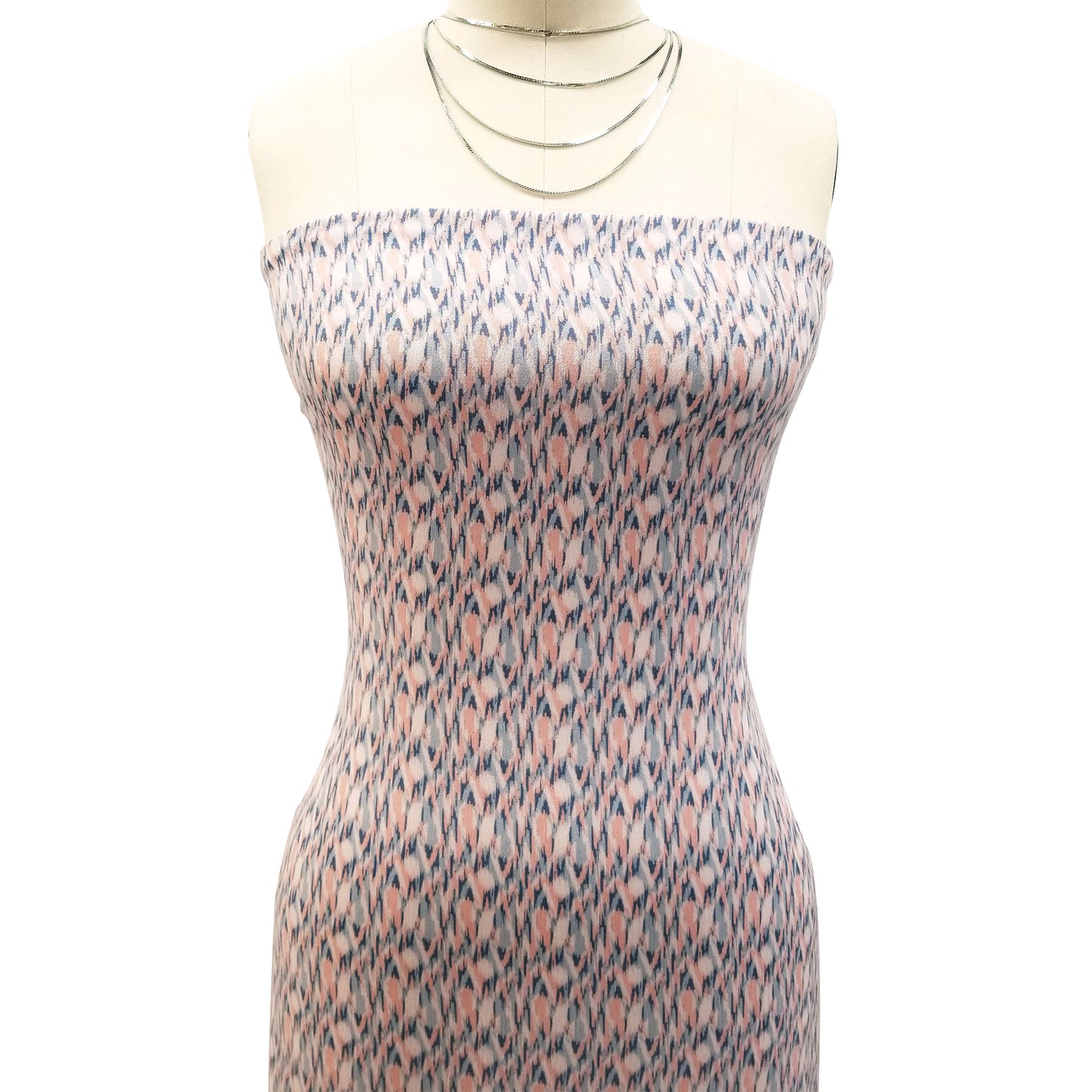 P-1864-636-BLUE-CORAL PRINTED CREPON 100% RAYON CREPON