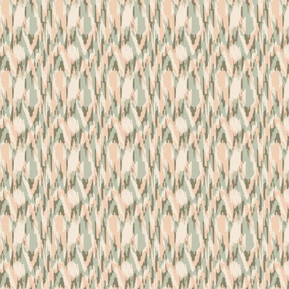 P-1864-636-SAGE-PEACH - PRINTED CREPON 100% RAYON CREPON