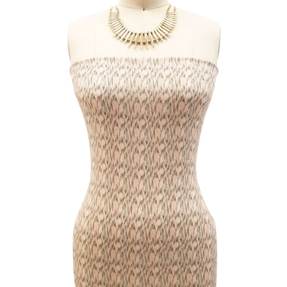 P-1864-636-SAGE-PEACH - PRINTED CREPON 100% RAYON CREPON