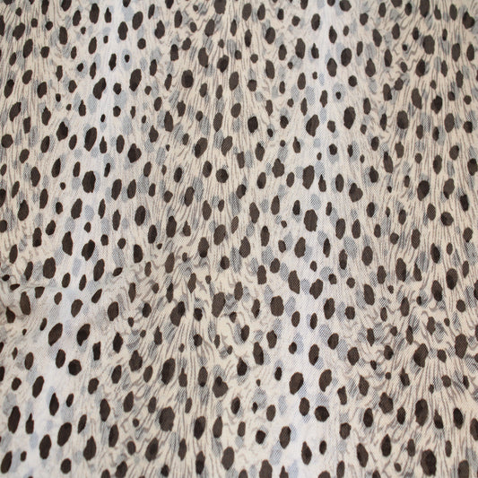 P-1867-453-SAND-MOCHA - PRINTED POLY POWER MESH 92%POLY 8%SPANDEX