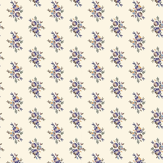 P-1873-636-PERI-COBALT PRINTED CREPON 100% RAYON CREPON