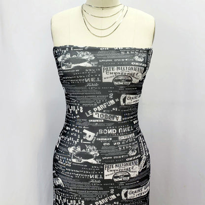 P-1879-453-BLACK-OFF-WHITE - PRINTED POLY POWER MESH 92%POLY 8%SPANDEX