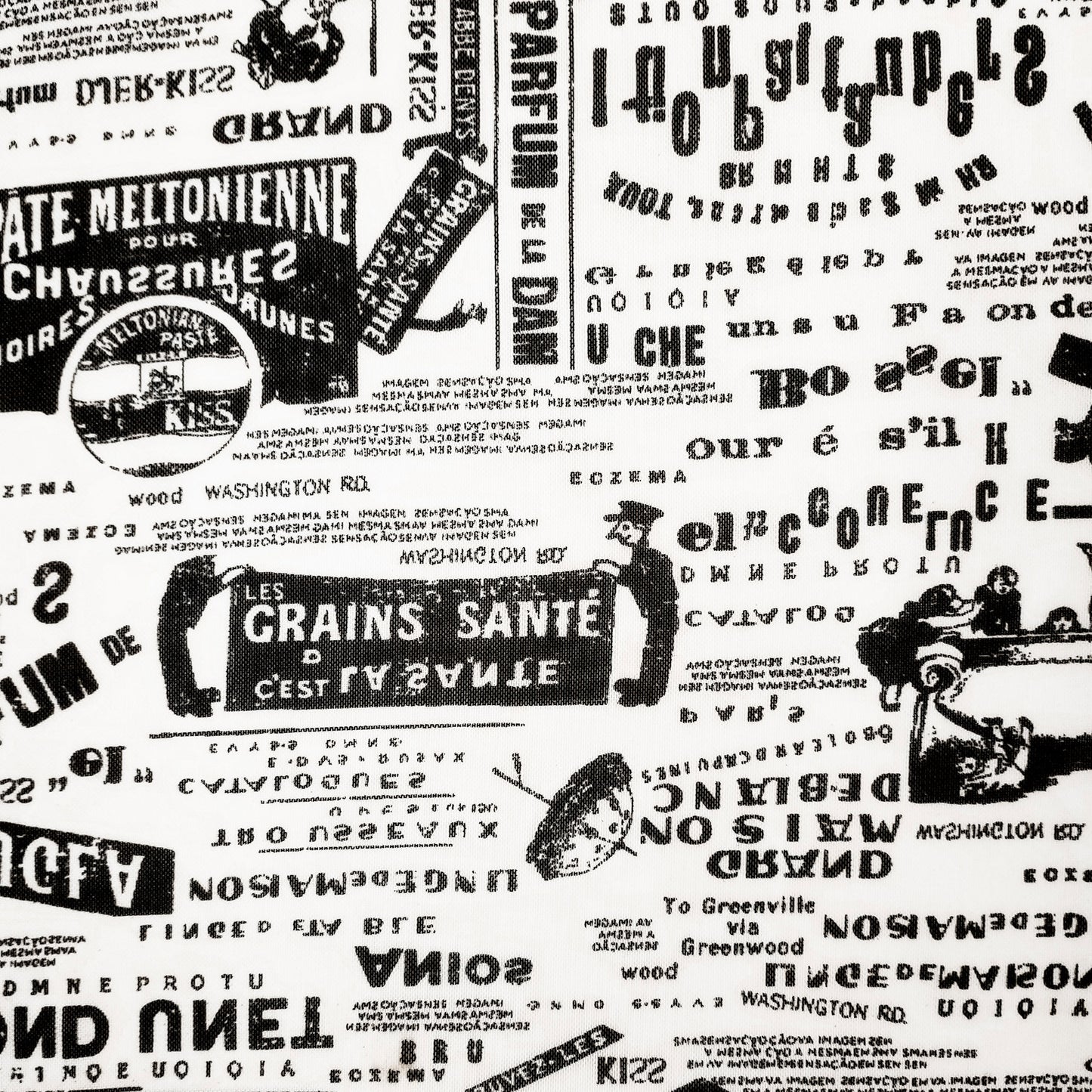 P-1879-453-OFF-WHITE-BLACK - PRINTED POLY POWER MESH 92%POLY 8%SPANDEX