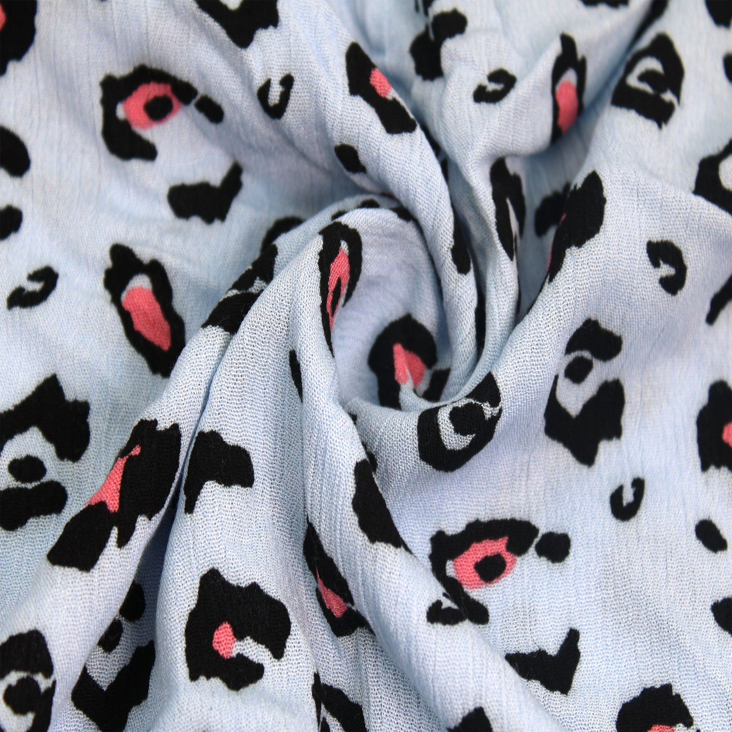 P-1880-636-ASH-BLUE-ROSE PRINTED CREPON 100% RAYON CREPON