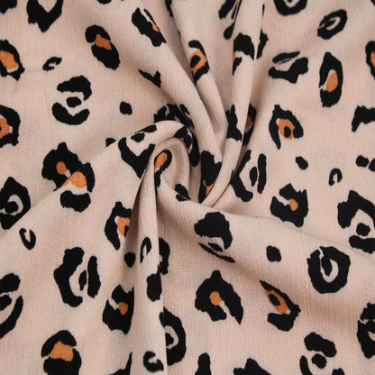 P-1880-636-CAMEL-HAZEL PRINTED CREPON 100% RAYON CREPON
