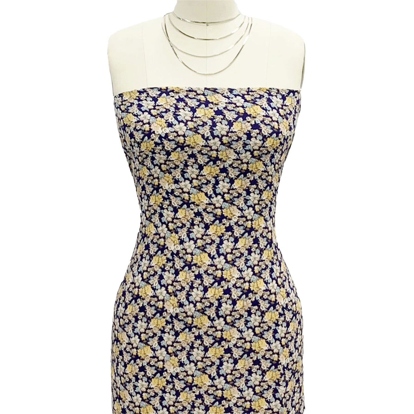P-1892-636-NAVY-BANANA PRINTED CREPON 100% RAYON CREPON