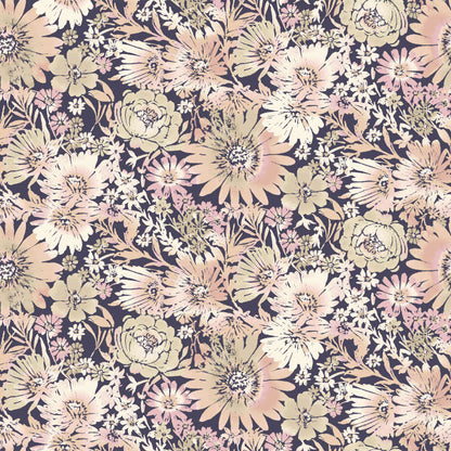 P-1893-453-INDIGO-PURPLE-PEACH - PRINTED POLY POWER MESH 92%POLY 8%SPANDEX