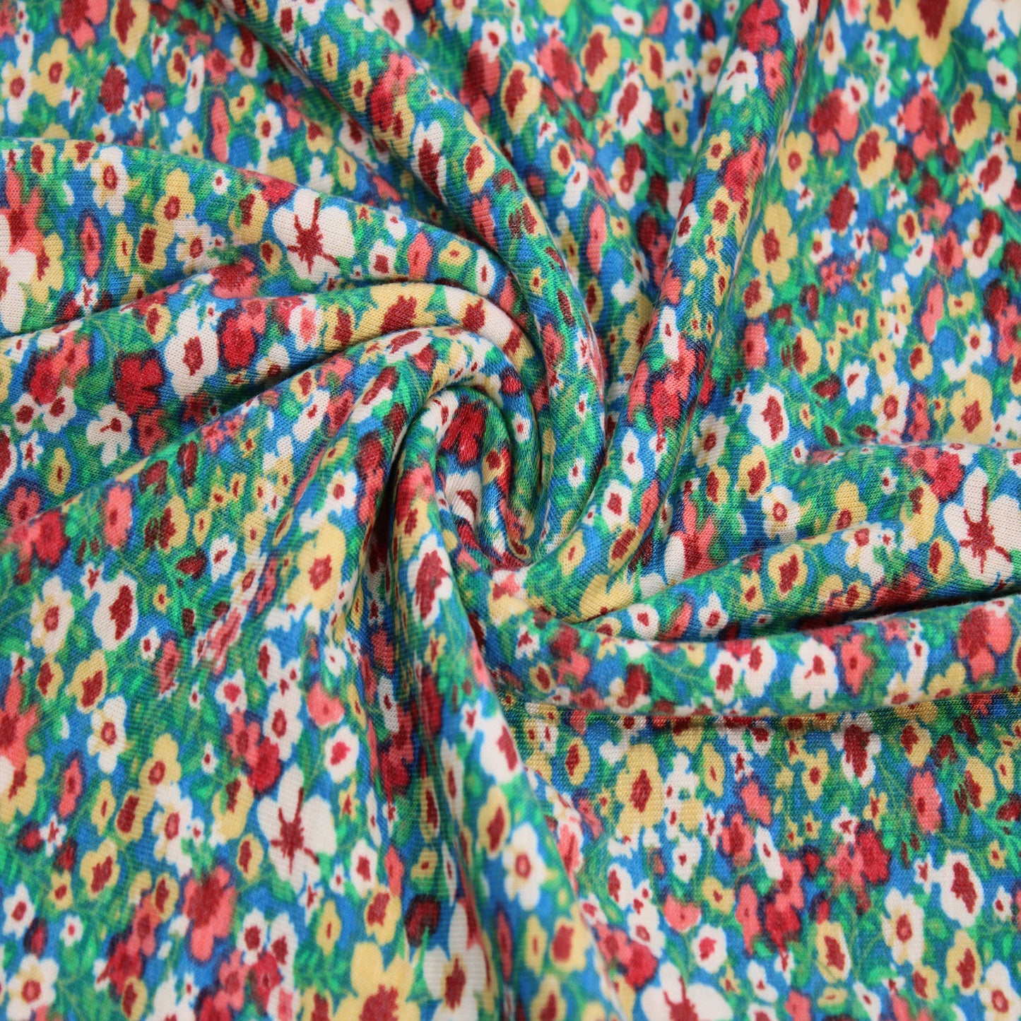 P-1894-400-TEAL-YELLOW - PRINTED PRS 87% POLY 10% RAYON 3% SPANDEX