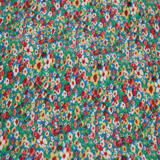 P-1894-400-TEAL-YELLOW - PRINTED PRS 87% POLY 10% RAYON 3% SPANDEX