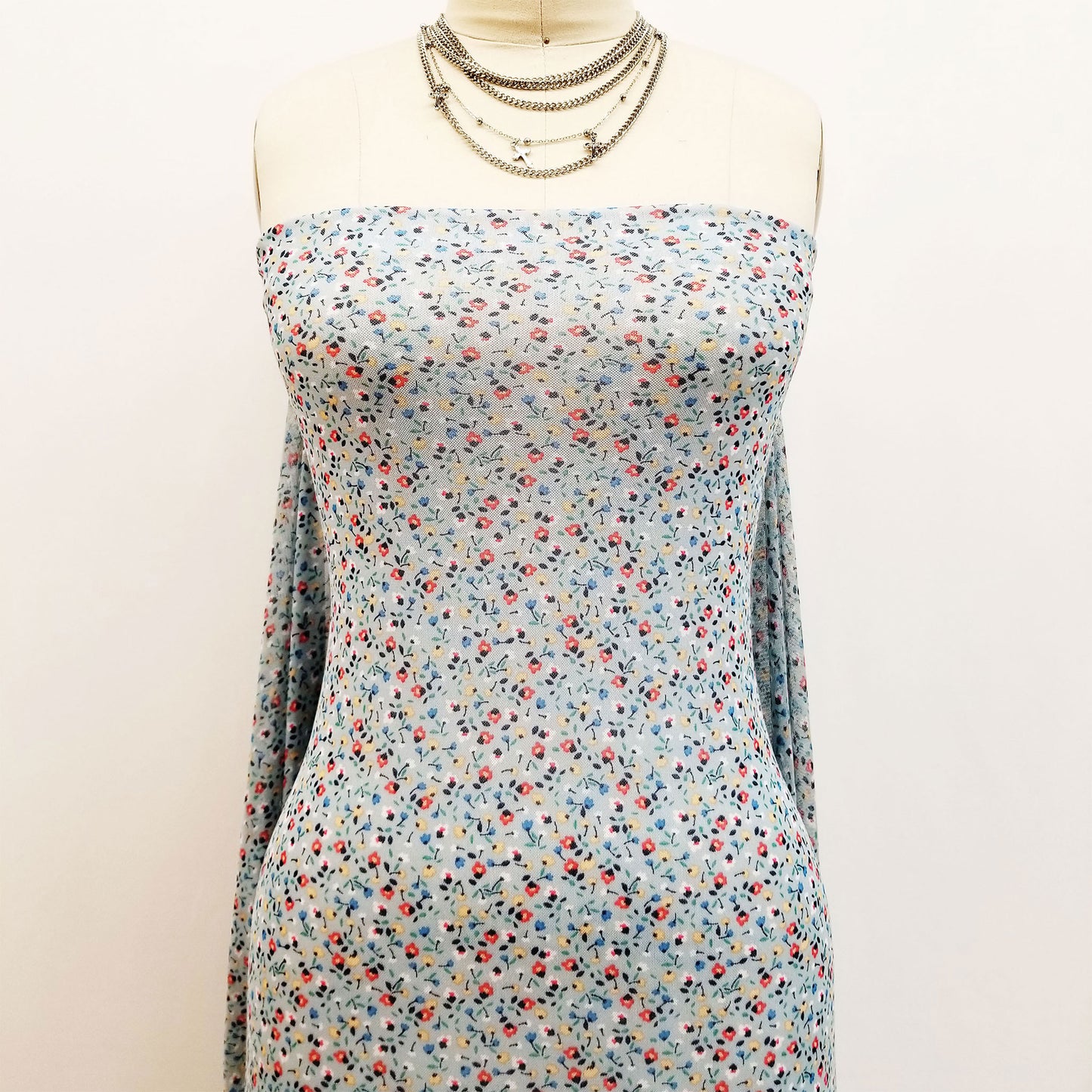 P-1898-453-DUSTY-BLUE-CORAL - PRINTED POLY POWER MESH 92%POLY 8%SPANDEX