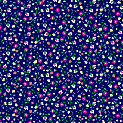 P-1898-453-NAVY-FUCHSIA - PRINTED POLY POWER MESH 92%POLY 8%SPANDEX