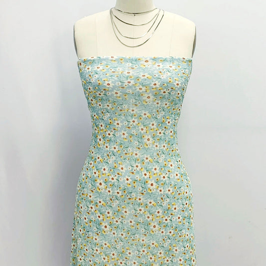 P-1901-453-BLUE-YELLOW - PRINTED POLY POWER MESH 92%POLY 8%SPANDEX