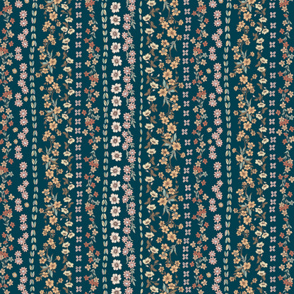 P-1909-698-TEAL-GINGER - PRINTED RAYON CHALLIS 100% RAYON CHALLIS