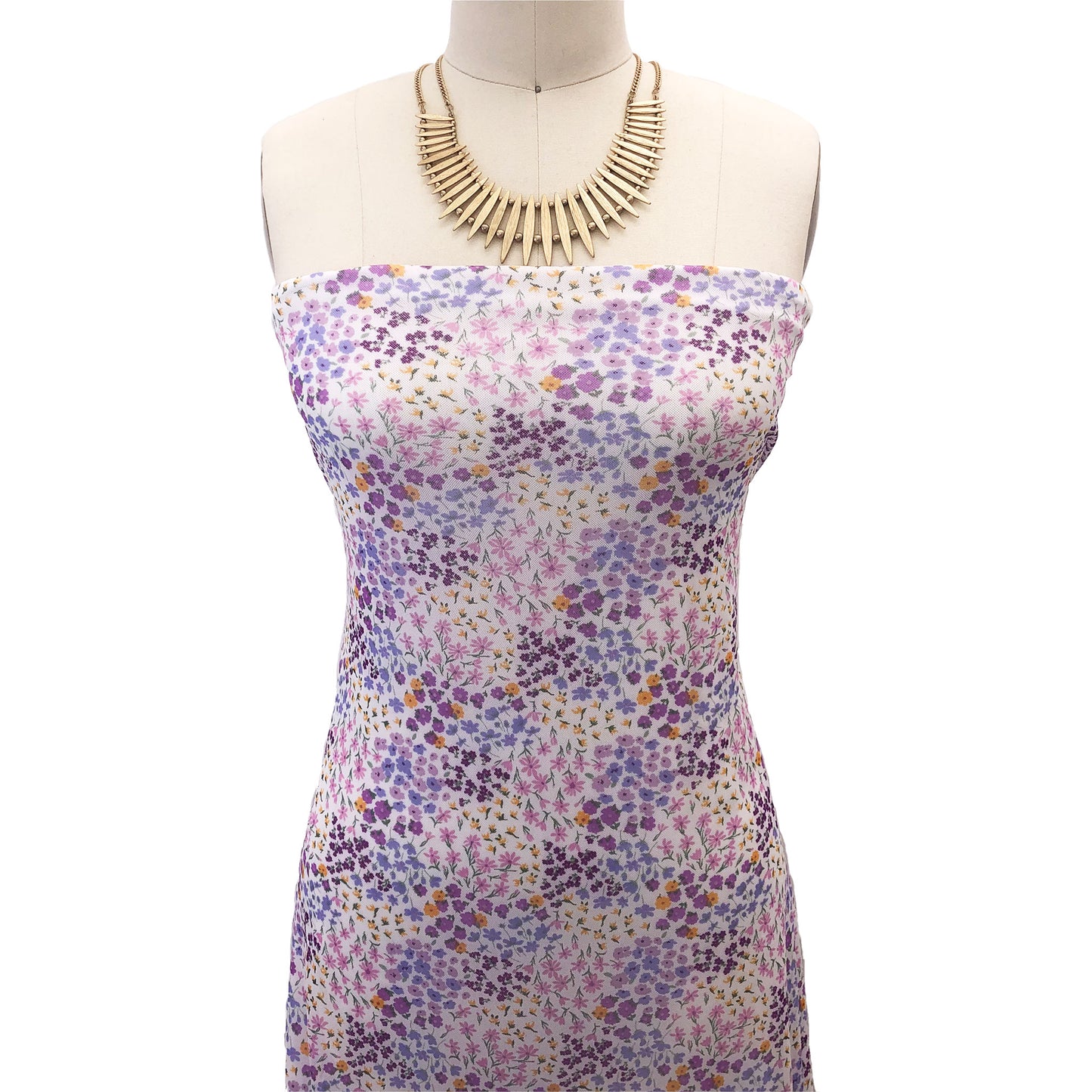 P-1912-453-OFF-WHITE-LAVENDER - PRINTED POLY POWER MESH 92%POLY 8%SPANDEX