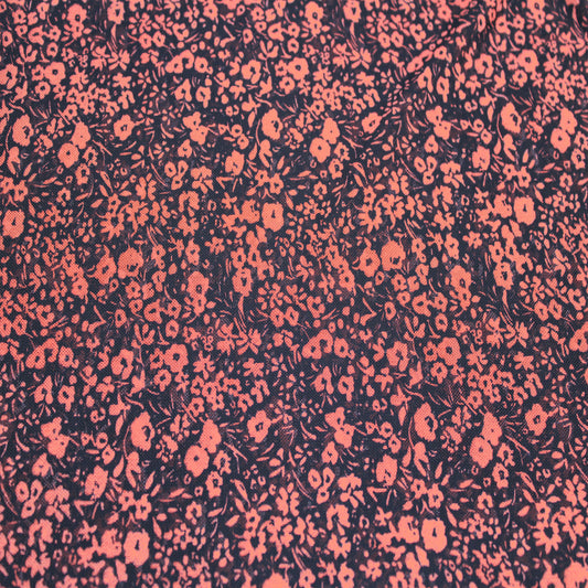 P-1914-453-BLACK-PERSIMMON - PRINTED POLY POWER MESH 92%POLY 8%SPANDEX