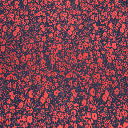 P-1914-453-NAVY-FIERY-RED - PRINTED POLY POWER MESH 92%POLY 8%SPANDEX