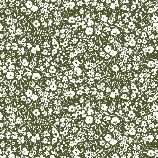 P-1914-636-ARTICHOKE-OFF-WHITE PRINTED CREPON 100% RAYON CREPON