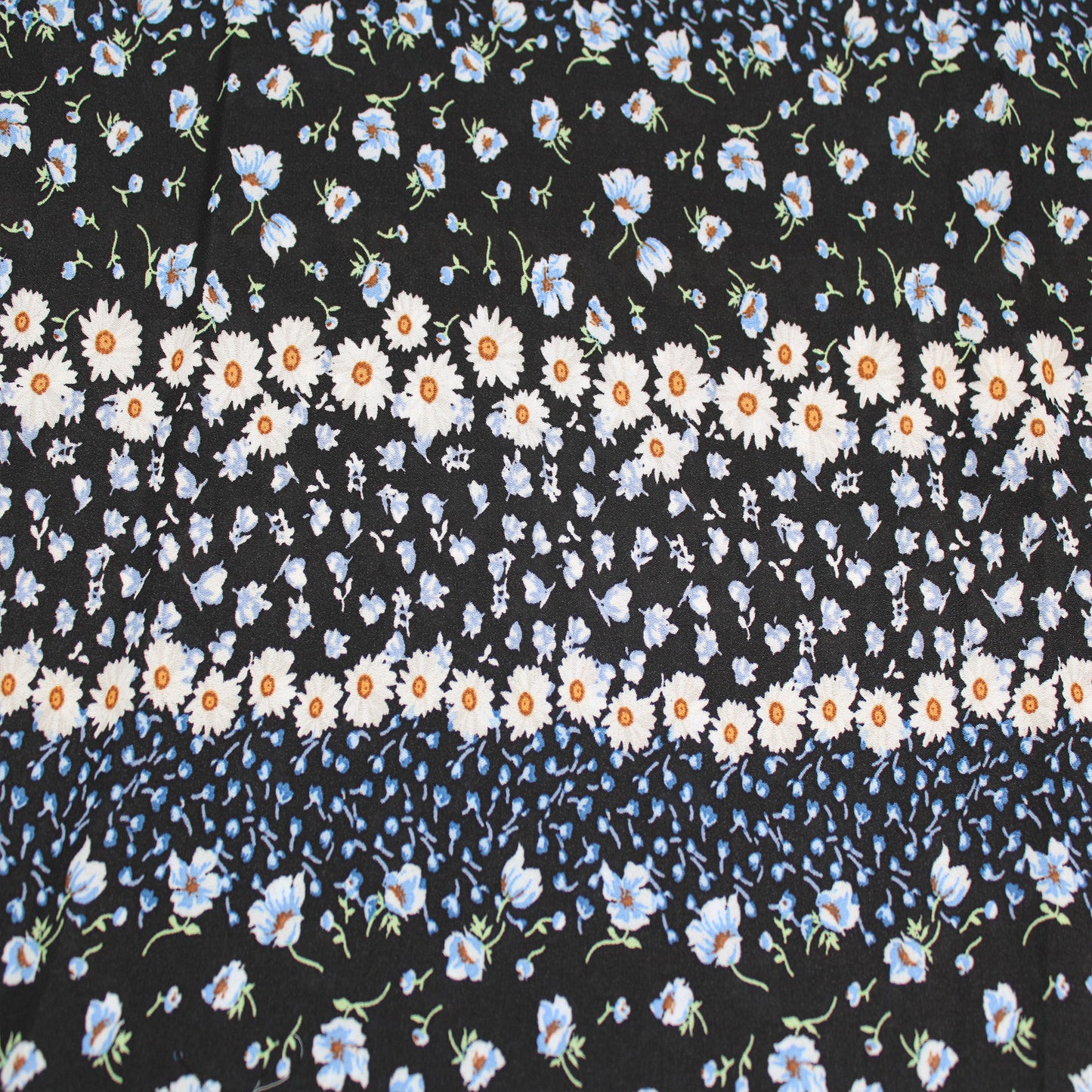 P-1916-504-BLACK-BLUE - PRINTED WOOL DOBBY 100% POLYESTER