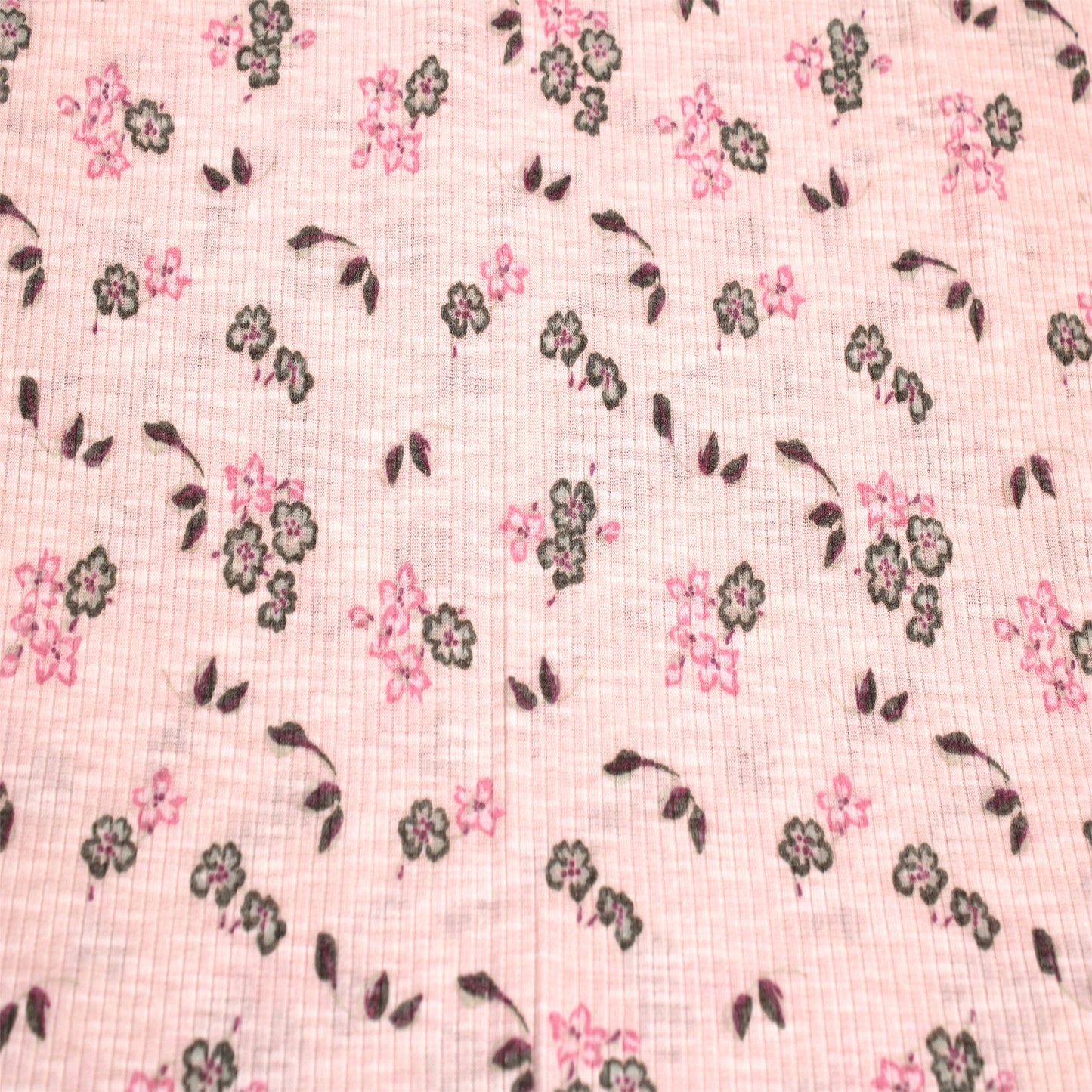 P-1917-788-BLUSH-PINE - PRINTED T/C SLUB 4X2 RIB 63% POLY 34% CTN 3% SPANDEX