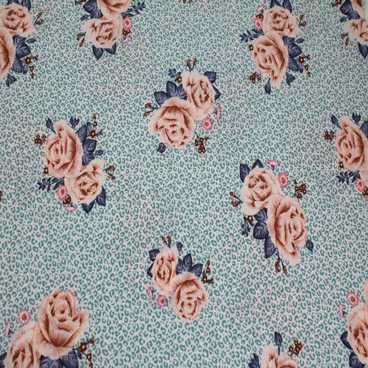 P-1921-793-BLUE-HAZE-MOCHA  PRINTED SILEX 90% POLYESTER 10% SPANDEX