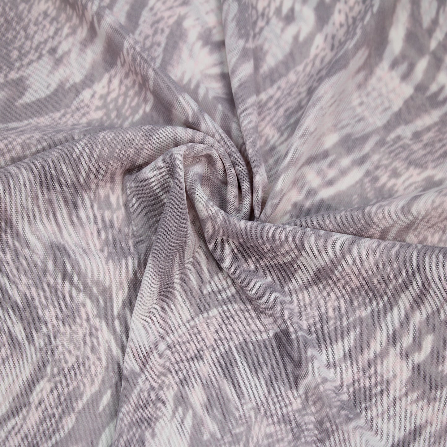 P-1923-453-SILVER-BLUSH - PRINTED POLY POWER MESH 92%POLY 8%SPANDEX