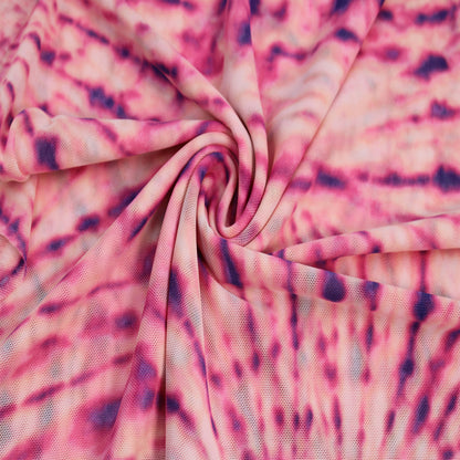 P-1925-453-BLUSH-PINK - PRINTED POLY POWER MESH 92%POLY 8%SPANDEX