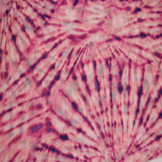 P-1925-453-BLUSH-PINK - PRINTED POLY POWER MESH 92%POLY 8%SPANDEX
