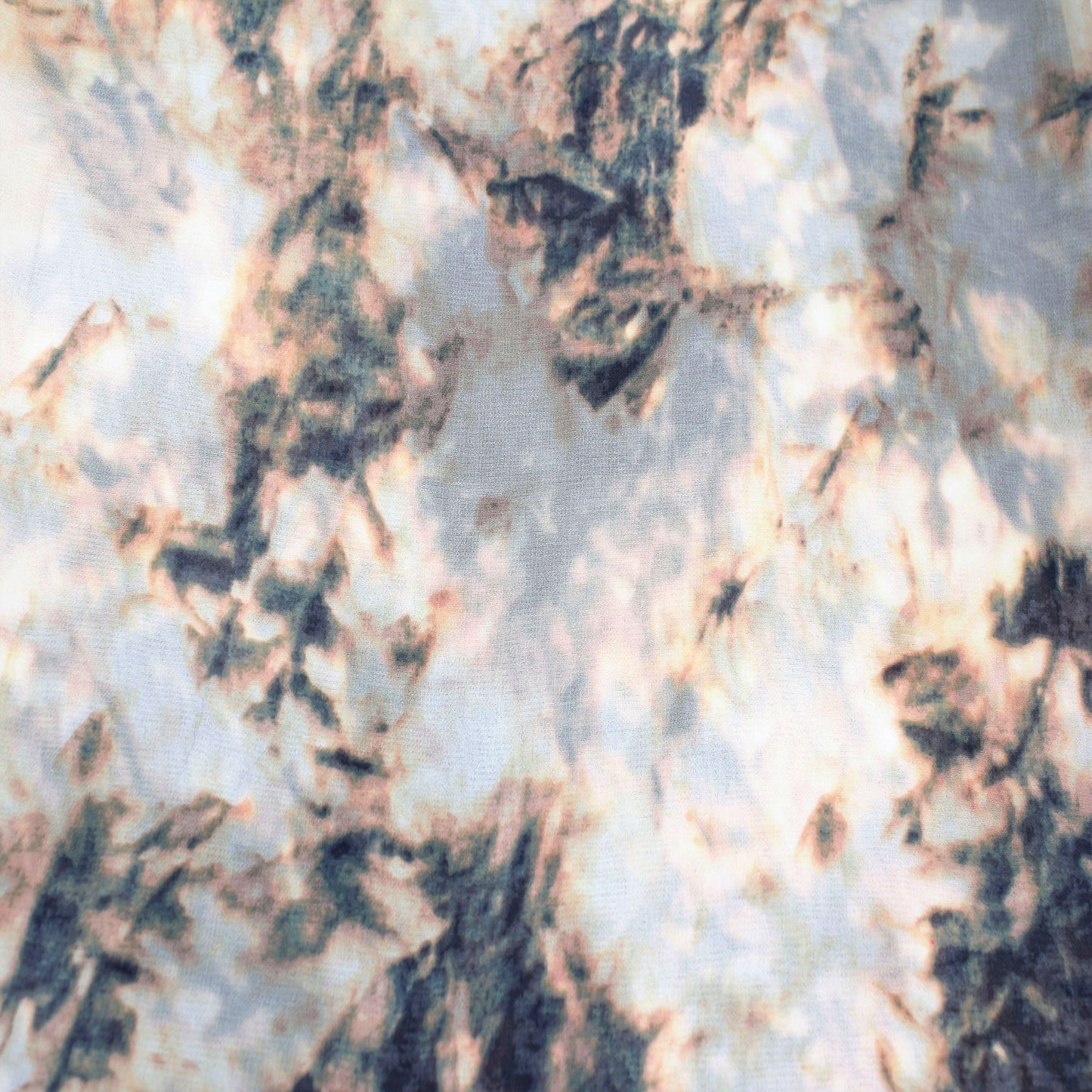P-1927-501-PEACH-CHARCOAL - PRINTED 100% POLYESTER HI MULTI CHIFFON WASH