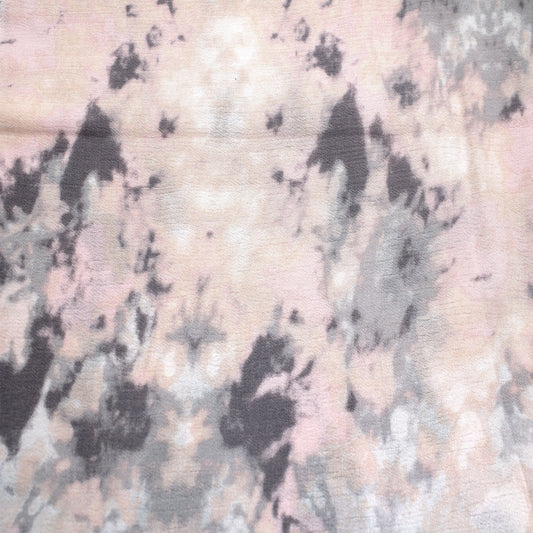 P-1928-636-STORM-GRAY-SAND PRINTED CREPON 100% RAYON CREPON