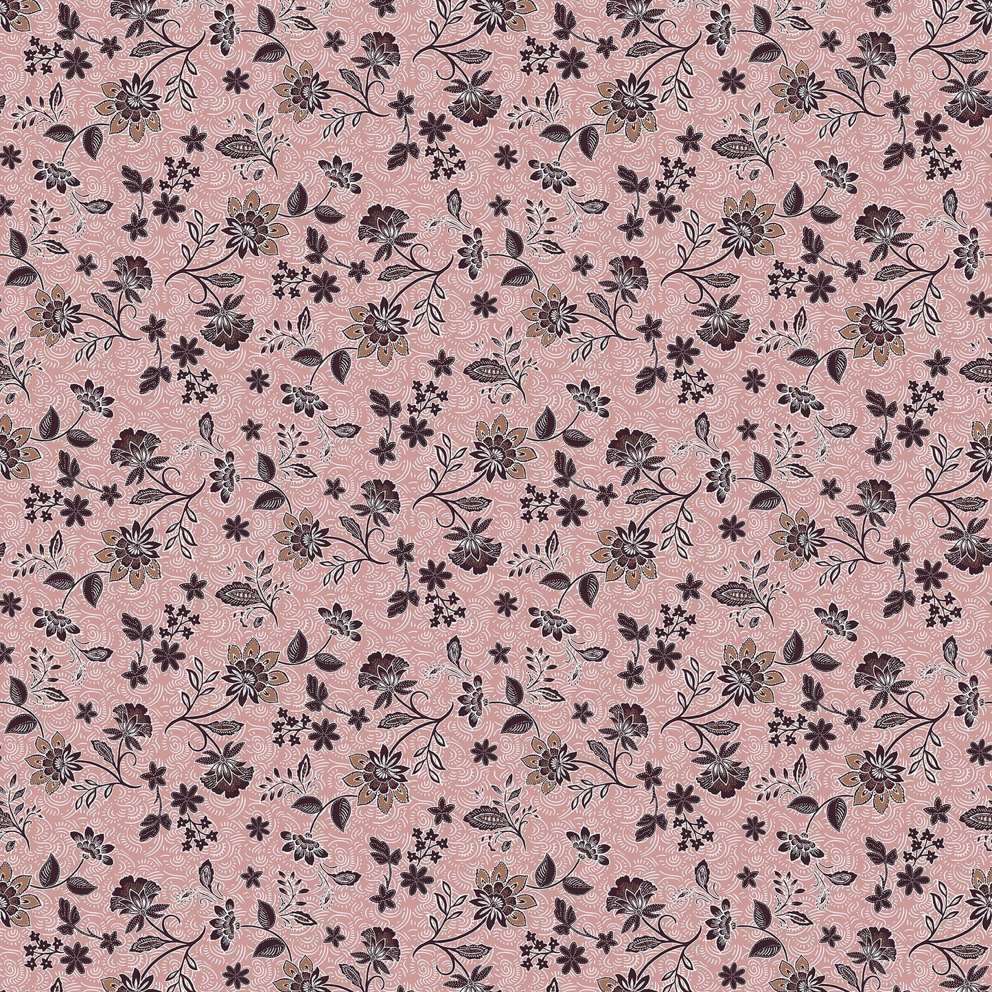 P-1946-636-BLUSH-CARAMEL PRINTED CREPON 100% RAYON CREPON